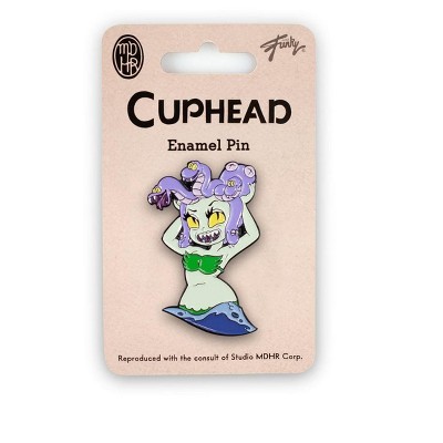 Just Funky Cuphead Collectibles| Exclusive Cuphead Medusa Enamel Collector Pin