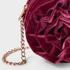 Girls' Holiday Velvet Crossbody Bag - Cat & Jack™ Red - 4 of 4