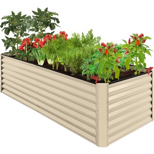 Best Choice Products 8x4x2ft Outdoor Metal Raised Garden Bed, Planter Box for Vegetables, Flowers, Herbs - 1 of 4