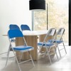 Real Relax Folding Chairs with Padded Seats for Events Home Office, Pu Leather Folding Chair - 2 of 4