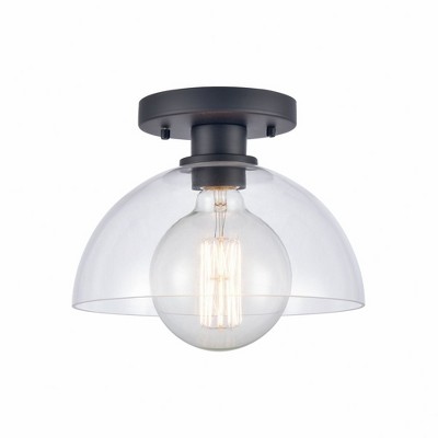 Elk Home Julian 1 - Light Semi-Flush Mount in  Matte Black