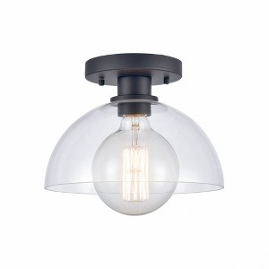 Elk Home Julian 1 - Light Semi-Flush Mount in  Matte Black - 1 of 3