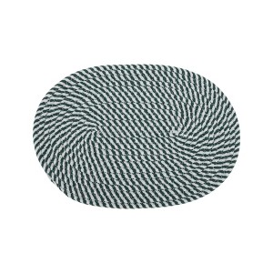 Unique Bargains Trivet Oval Rope Coaster Cotton Non-Woven Fabric 12.6"x8.66"x0.31" - 1 of 3