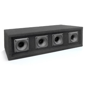Pyle PAHT4 4-Way DJ Tweeter Speaker System, Four 3" Piezo Horn Tweeters, 300W Peak Power, 8 Ohm, Quick Connect Terminals - 1 of 4