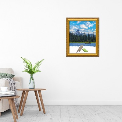 Colonial Embossed Gold Pine Wood Wall Picture Frame