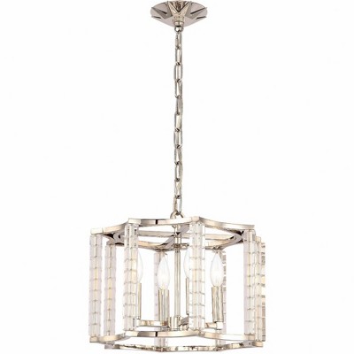 Crystorama Lighting Carson 4 - Light Chandelier in  Polished Nickel
