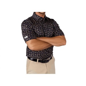 Men's Short Sleeve Floral Polo - 2Putt - 1 of 2