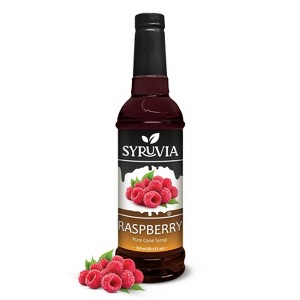 Syruvia Raspberry Syrup - 25.4 fl oz. Premium Flavoring Syrup For Coffee - 1 of 4