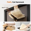 Mewoofun Pet Toy 4 Levels Over Door Cat Climbing Shelves and Cat Tree, Stable with Cat Stairs and Hammock for Kittens, Brown, 26.8"*13.8"*65" - 2 of 4