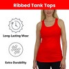 Galaxy By Harvic Women's Loose Fit Ribbed Tank Top-3 Pack - 3 of 4
