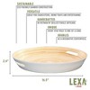 Lexa Bamboo Serving Tray w/ Handles, 16 Inch - 2 of 4