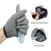 Unique Bargains Fishing Waterproof Non-Slip Puncture Resistant Fishing Gloves Grey 1 Pc - 3 of 4