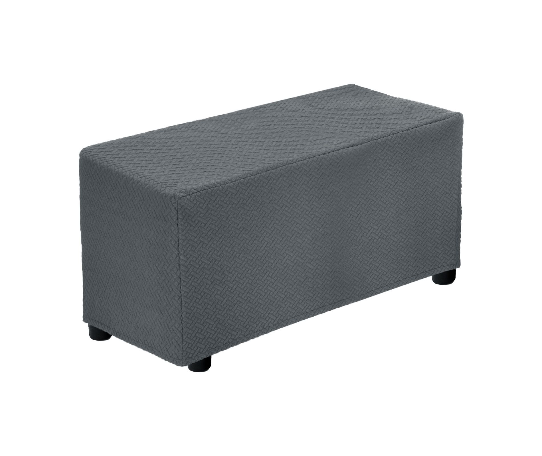 Unique Bargains Living Room Twill Stretch Protective Rectangle Silpcover 33"-40" Dark Gray