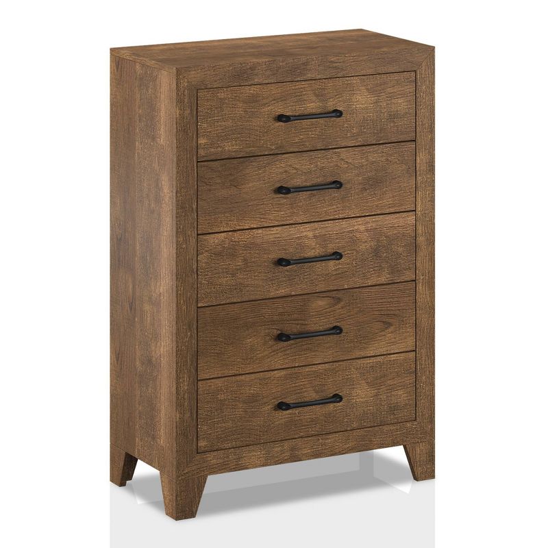 Quail 5 Drawer Chest Rustic Light Walnut - HOMES: Inside + Out, 1 of 6