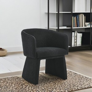 ROOMTEC Accent Arm Chair, Minimalist Style Leisure Backrest Chair, Living Room Barrel Chair, for Bedroom, Office - 1 of 4