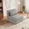 Convertible Sofa Bed Chair with Pillow – Single Sleeper, Foldable Memory Foam Floor Sofa for Living Room - 3 of 4