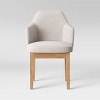 Kinston Curved Back Upholstered Dining Chair - Threshold™ - image 3 of 4