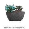 Unique Bargains Artificial Plants Plastic Blue Green 5.91"x1.18"x5.91" 1Pcs - 3 of 4