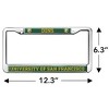University of San Francisco Mascot Full Size Standard License Plate Metal Frame - 4 of 4