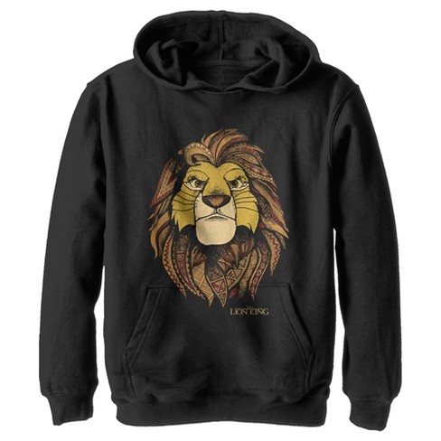 Boy's Lion King Decorative Noble Simba Pull Over Hoodie : Target