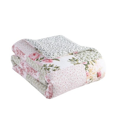 Ailyn Full Pink Cotton Reversible Comforter Set