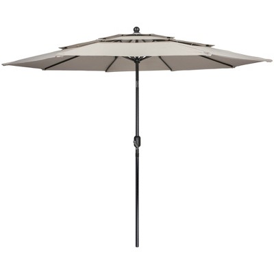 Northlight 9.75ft Outdoor Patio Market Umbrella With Hand Crank And ...