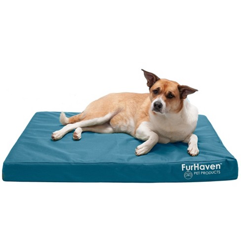 Furhaven Logo Indoor/outdoor Deluxe Cooling Gel Top Dog Bed - Large ...