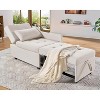 AMERLIFE 3-in-1 Sleeper Sofa Chair with Adjustable Backrest, Foldable Loveseat, Recliner - 2 of 4