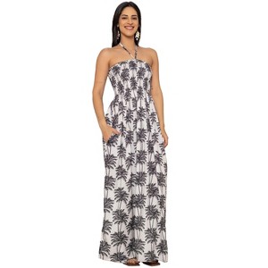 strapless maxi dresses for summer strapless summer maxi dress Muchica Women's Summer Black Elegant
