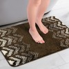 Unique Bargains 2 Pcs Geometric Patterns Non-Slip Absorbent Bathroom Mats for Sink - image 2 of 4