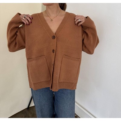 Women's Mila Knit Buttoned Oversized Cardigan - PINCH