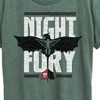 Women's - How to Train Your Dragon - Night Fury Flight Short Sleeve Graphic T-Shirt - 2 of 4
