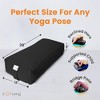 Sol Living Yoga Bolster Pillow with Removable Cover Rectangle - 4 of 4