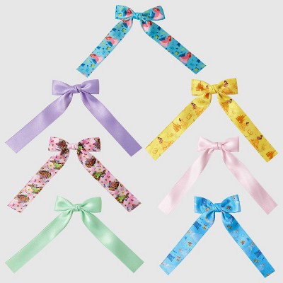 Girls' Disney Princess 7pk Satin Bows