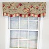 RLF Home 100% Cotton Lymington Glory  Fully lined Windows Rod Pocket Valance 50" x 16"  Green - 2 of 4