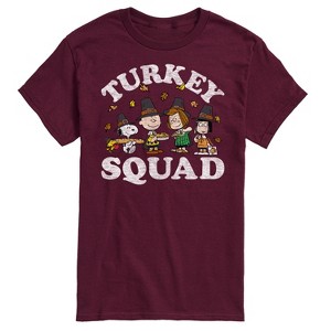 Men's - Peanuts - Turkey Squad Short Sleeve Graphic T-Shirt - 1 of 4