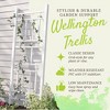 Dura-Trel Wellington 28"x75" Indoor Outdoor Garden Trellis Plant Support for Vines & Climbing Plants, Flowers, & Vegetables w/Ground Stakes White - 2 of 4