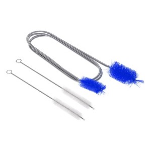 Unique Bargains Flexible Durable Rotatable Bristles Tube Cleaning Brush 1 Set - 1 of 3