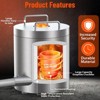 12KG Propane Melting Furnace Kit - 2370¡ãF Large Capacity Foundry with Crucible & Tongs, Ideal for Melting Copper, Silver, Aluminum, and Gold - 3 of 4