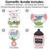 Big Dot of Happiness Girl Farm Animals - 4 Pink Barnyard Baby Shower Games - 10 Cards Each - Gamerific Bundle - 3 of 4
