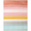 Unique Loom Whimsy Kids Pastel Abstract Rainbow Stripes Indoor Woven Area Rug - 2 of 4