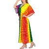 HAPPY BAY Womens Dailywear Summer Beach Maxi Plus Size Ethnic Caftan Casual Long Slit Dress Loungewear Dashiki Dresses for Women One Size Multi,Stripe - 3 of 4