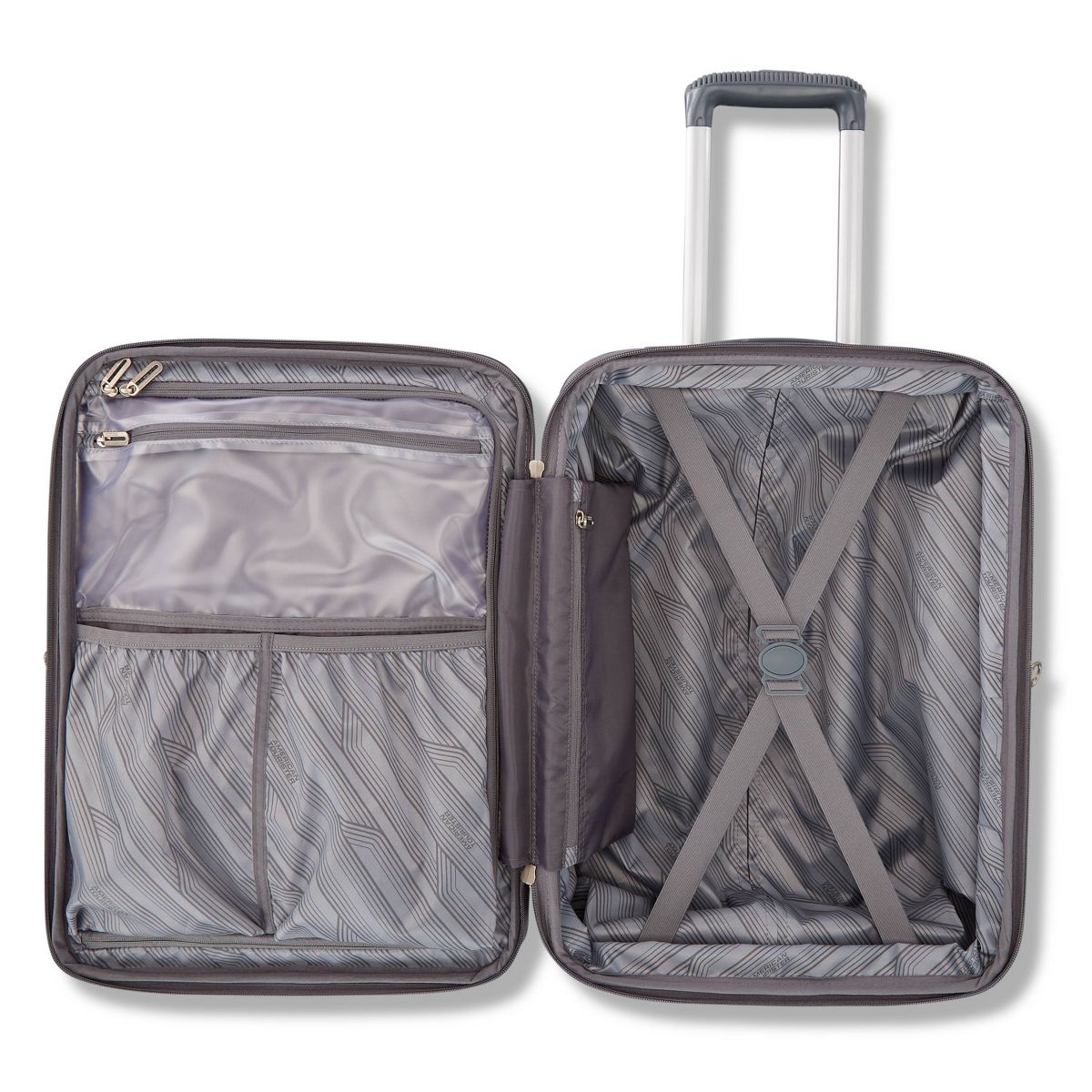 American Tourister Multiply Double Expansion Hardside Carry On Spinner Wheels Suitcase - thumbnail 8