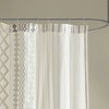 PAGED 72x72 Inch Shower Curtain Modern Shower Curtain with Tufted Stripes and Prints for Bathroom, Machine Washable - 4 of 4