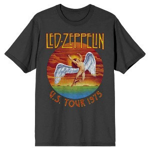 Led Zeppelin U.S. Tour 1975 Crew Neck Short Sleeve Men's T-shirt - 1 of 3
