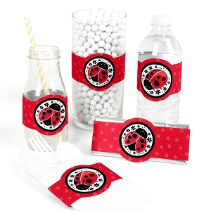Big Dot of Happiness Happy Little Ladybug - DIY Party Supplies - Baby Shower or Birthday Party DIY Wrapper Favors and Decorations - Set of 15 - 1 of 4