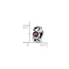 Black Bow Jewelry Sterling Silver June Crystal Birthstone, 3-Stone Bead Charm - 2 of 3