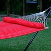 13' Quilted Hammock with Matching Pillow Striped - Red/Brown - Algoma - 3 of 4