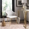 Edmond Poly Blend Arm Chair - Light Gray - Safavieh - 2 of 4