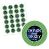 Big Dot of Happiness Kentucky Horse Derby - Horse Race Party Circle Sticker Labels - 24 Count - 2 of 4
